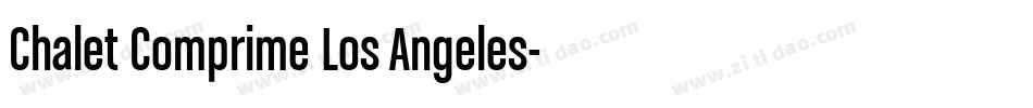 Chalet Comprime Los Angeles字体转换